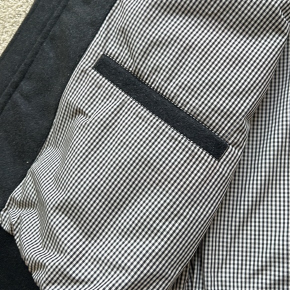 Designer High fashion 100% Black Wool Jacket by Under Two Flags - Picture 13 of 13